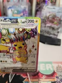 Pikachu EX 219/191 Ultra Rare Surging Sparks NEAR MINT Pokemon Card - Image 3