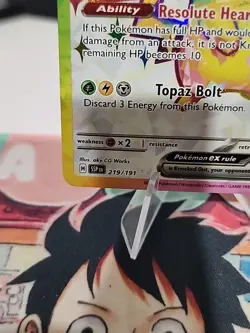 Pikachu EX 219/191 Ultra Rare Surging Sparks NEAR MINT Pokemon Card - Image 4
