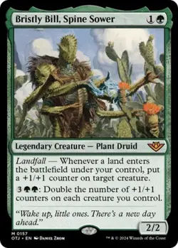 MTG English Bristly Bill, Spine Sower NM Foil Outlaws of Thunder Junction - Image 1