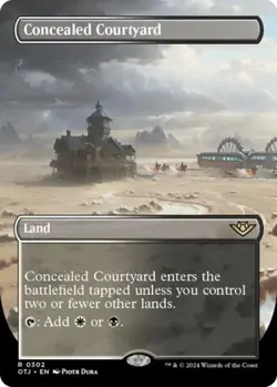 MTG English Concealed Courtyard (Borderless) NM Foil Outlaws of Thunder Junction - Image 1