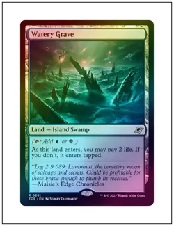 1x Watery Grave, Foil, Edge of Eternities, Magic the Gathering MTG NM - Image 1