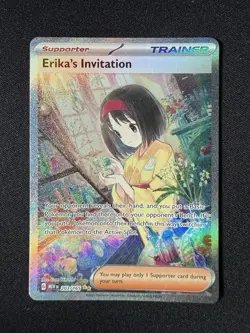 Pokemon Erika's Invitation 203/165 MEW EN-151 Special Illustration Rare Holo LP - Image 3