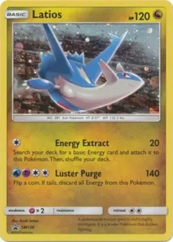 Lightly Played Latios - SM136 - Promo - SM Black Star Promo Pokemon SM Promos - Image 1