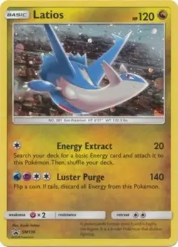 Lightly Played Latios - SM136 - Promo - SM Black Star Promo Pokemon SM Promos - Image 2