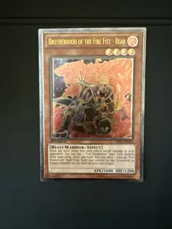 Yugioh Brotherhood Of The Fire Fist Bear Ultimate Rare 1st Edition CBLZ-EN024 - Image 1