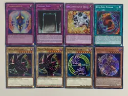 Yugioh Dark Magician Deck Girl Red-Eyes Dark Dragoon Dragon Quintet - Free Pack - Image 2