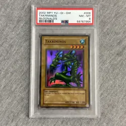 2002 Yu-Gi-Oh! McDonalds Takriminos - MP1-006 PSA 8 - Image 3