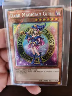 Yugioh Dark Magician Girl (B) RA03-EN123 Platinum Secret Rare 1st Edition NM - Image 1