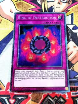 Ring of Destruction ra04-en119 (NEW) Platinum-Secret Yu-Gi-Oh - Image 1