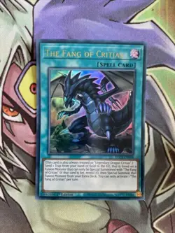 DLCS-EN058 The Fang Of Critias Ultra Rare 1st Edition NM Yugioh Card - Image 1