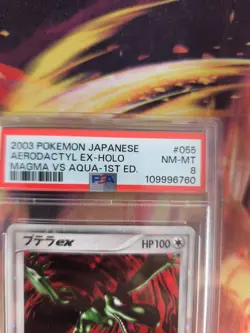 Pokemon Card Aerodactyl Ex Sandstorm Sandstorm Holo Magma Aqua Japanese PSA 8 - Image 4