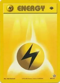Lightning Energy 109/111 1st Edition Neo Genesis Pokemon Card NM - Image 2