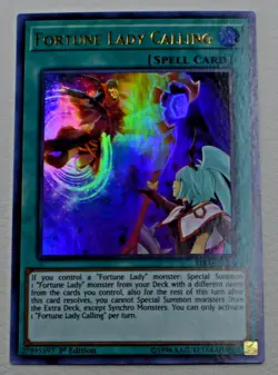 Yugioh Fortune Lady Calling RIRA-EN056 Ultra Rare 1st Ed - Image 1