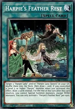 Harpie's Feather Rest - LDS2-EN086 - Common - 1st Edition Yugioh - Image 1