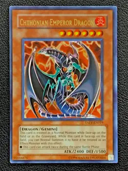YUGIOH ~ CHTHONIAN EMPEROR DRAGON ~ TAEV-EN019 ~ ULTRA RARE - Image 1