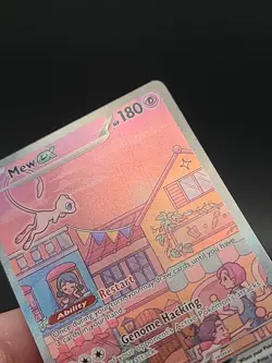 Mew EX 053 Scarlet & Violet Promo Holo PokÃ©mon TCG Card LP-NM Condition Read Dis - Image 3