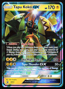 Tapu Koko GX SM33 Sun & Moon Black Star Promo Near Mint Pokemon Card - Image 3