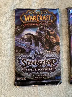 World Of Warcraft TCG 2 x Scourgewar Icecrown Booster Pack NEW WOW Card Game - Image 2