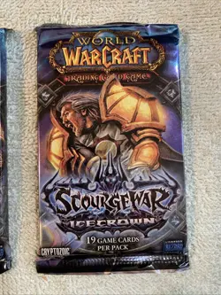World Of Warcraft TCG 2 x Scourgewar Icecrown Booster Pack NEW WOW Card Game - Image 3