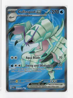 Pokemon Card Golisopod Ex 221/182 Secret Rare Scarlet Violet Paradox Rift LP - Image 1