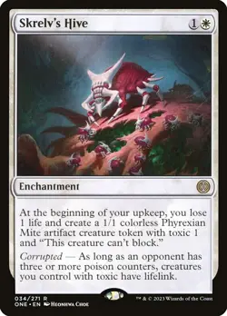 MTG Skrelv's Hive Phyrexia: All Will Be One 034/271 Foil Rare - Image 1