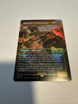 [MTG] Ravenous Tyrannosaurus (Borderless Foil): NM Jurassic World Collection REX - Image 2