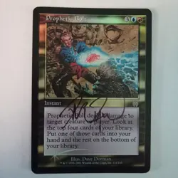 Magic The Gathering - 1x Signed Foil Prophetic Bolt (mtg) Apocalypse - Image 1