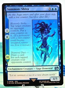MTG Final Fantasy Saga Summon: Shiva Foil 0078 - Image 1