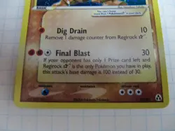 Pokemon: Regirock - Shiny Gold Star Holo - 91/92 EX - Legend Maker - 2006 - Image 3