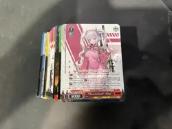NIKKE Weiss Schwarz 100 Card Bulk Lot Commons to RR Holos Included Anime Gacha - Image 1