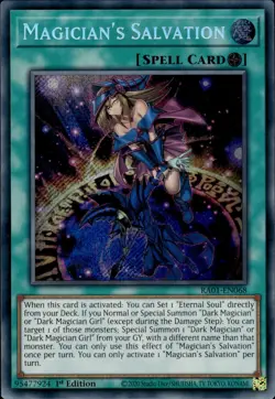 Magician's Salvation - Secret Rare 1st Edition RA01-EN068 - NM - YuGiOh - Image 1