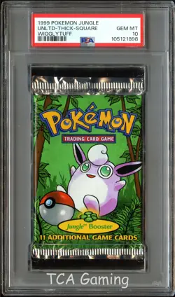 PSA 10 GEM MINT Jungle (Wigglytuff Art) SEALED Pokemon Card Booster Pack 898 - Image 1