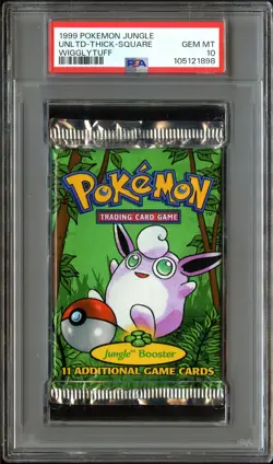 PSA 10 GEM MINT Jungle (Wigglytuff Art) SEALED Pokemon Card Booster Pack 898 - Image 2