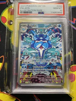 PokÃ©mon TCG Palafin Obsidian Flames Holo Illustration Rare Full Art Card 200/197 - Image 1