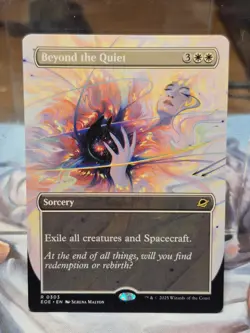 R 0303 Beyond the Quiet Sorcery BORDERLESS Edge of Eternities MTG Card EOE - Image 1