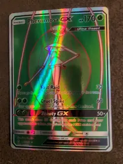 Pheromosa GX Secret Rare PokÃ©mon Trading Card Game card from the Sun & Moon -... - Image 1
