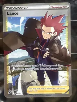 PokÃ©mon TCG Lance Full Art Holo Rare Card 192/195 NM Condition - Image 1