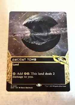MTG Ancient Tomb (0001) (Borderless) Edge of Eternities: Stellar Sights Regular - Image 1