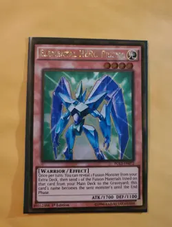 Yugioh Elemental HERO Prisma PGL2-EN072 Gold Rare 1st Ed LP - Image 1