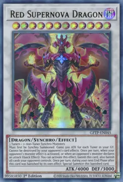 Red Supernova Dragon GFTP-EN045 Ghosts from the Past 1st Edition - Image 1