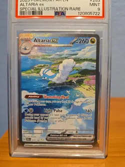 2023 Pokemon PAR EN Paradox Rift Altaria Ex SIR #253/182 PSA 9 Mint - Image 2