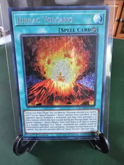 Yugioh Jurrac Volcano Secret Rare - Battles of Legend: Monster Mayhem BLMM-EN019 - Image 1