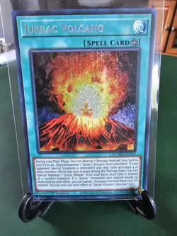 Yugioh Jurrac Volcano Secret Rare - Battles of Legend: Monster Mayhem BLMM-EN019 - Image 2