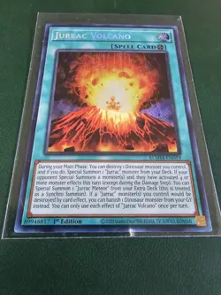 Yugioh Jurrac Volcano Secret Rare - Battles of Legend: Monster Mayhem BLMM-EN019 - Image 3