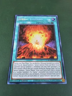 Yugioh Jurrac Volcano Secret Rare - Battles of Legend: Monster Mayhem BLMM-EN019 - Image 4