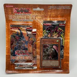 Yugioh Force of the Breaker Special Edition 3 Booster Blister Pack IOC +2 FOTB - Image 1