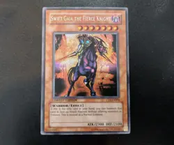 Swift Gaia the Fierce Knight CT1-EN004 Secret Rare 2004 Tin Yugioh Card MP - Image 1