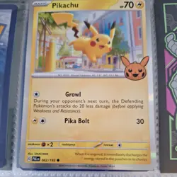 Mint Condition PokÃ©mon Card Pikachu HP 70 Random Spark - Image 1
