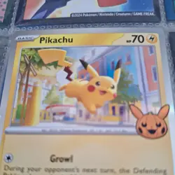 Mint Condition PokÃ©mon Card Pikachu HP 70 Random Spark - Image 2