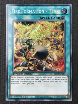 Yu-Gi-Oh TCG #SBCB-EN057 Fire Formation 1st Edition Secret Rare LP - Image 3